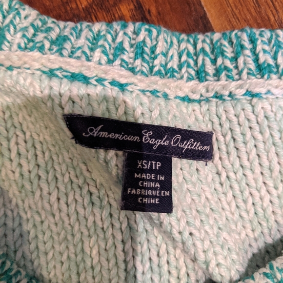 Turquoise American eagle sweater - Picture 4 of 5